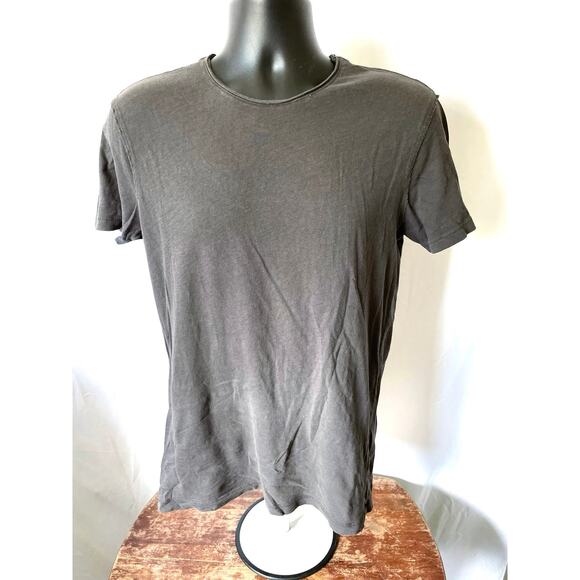 AllSaints Charcoal Gray Men’s Tee Size Small - Picture 1 of 6